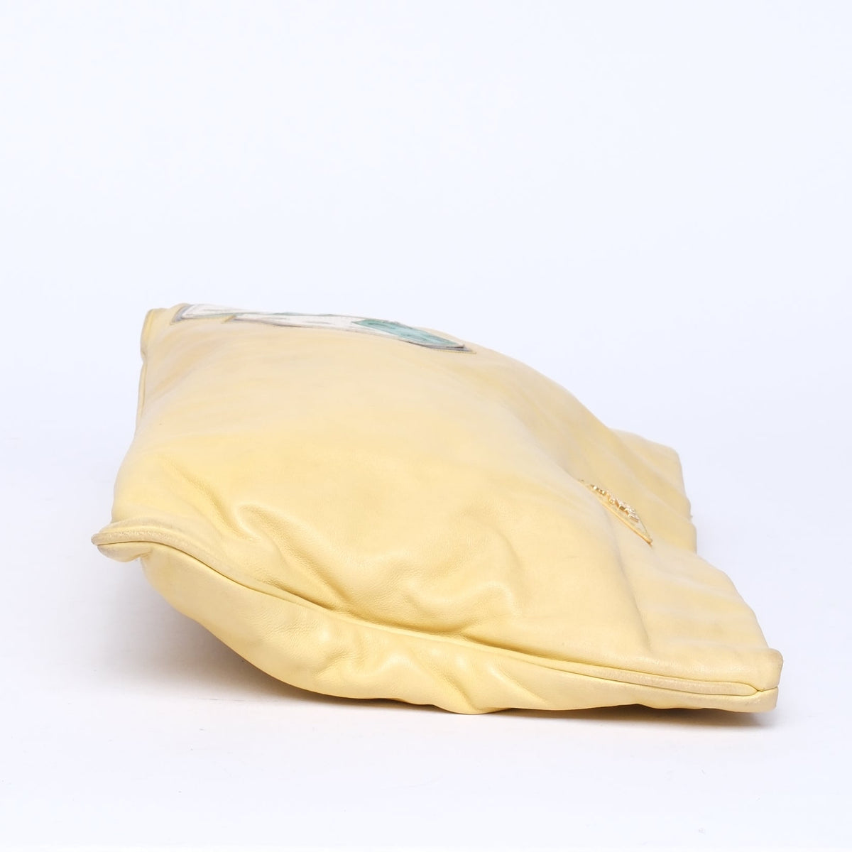 Prada Yellow Nylon Dice Pouch