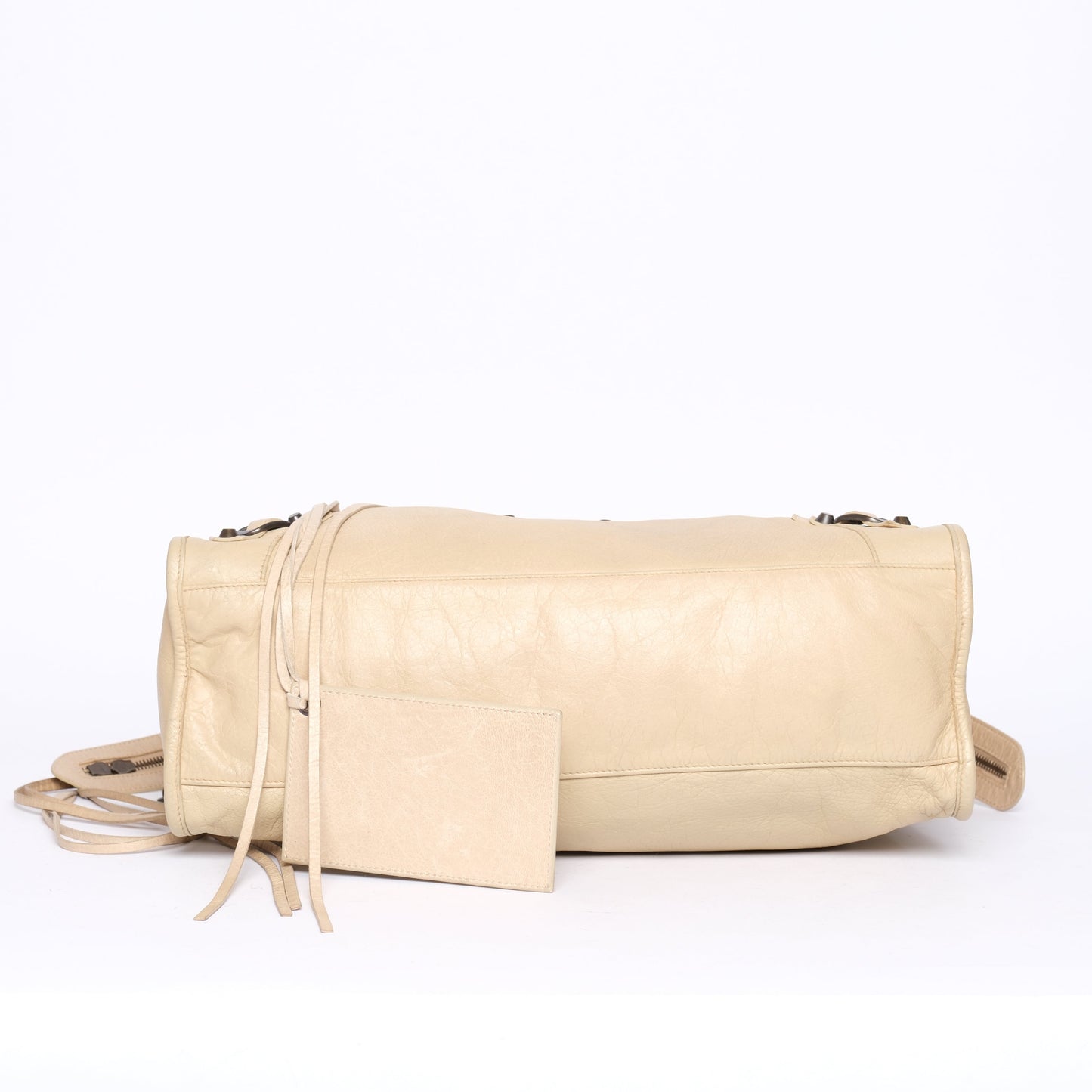 Balenciaga Beige City Bag w/ Bronze Hardware