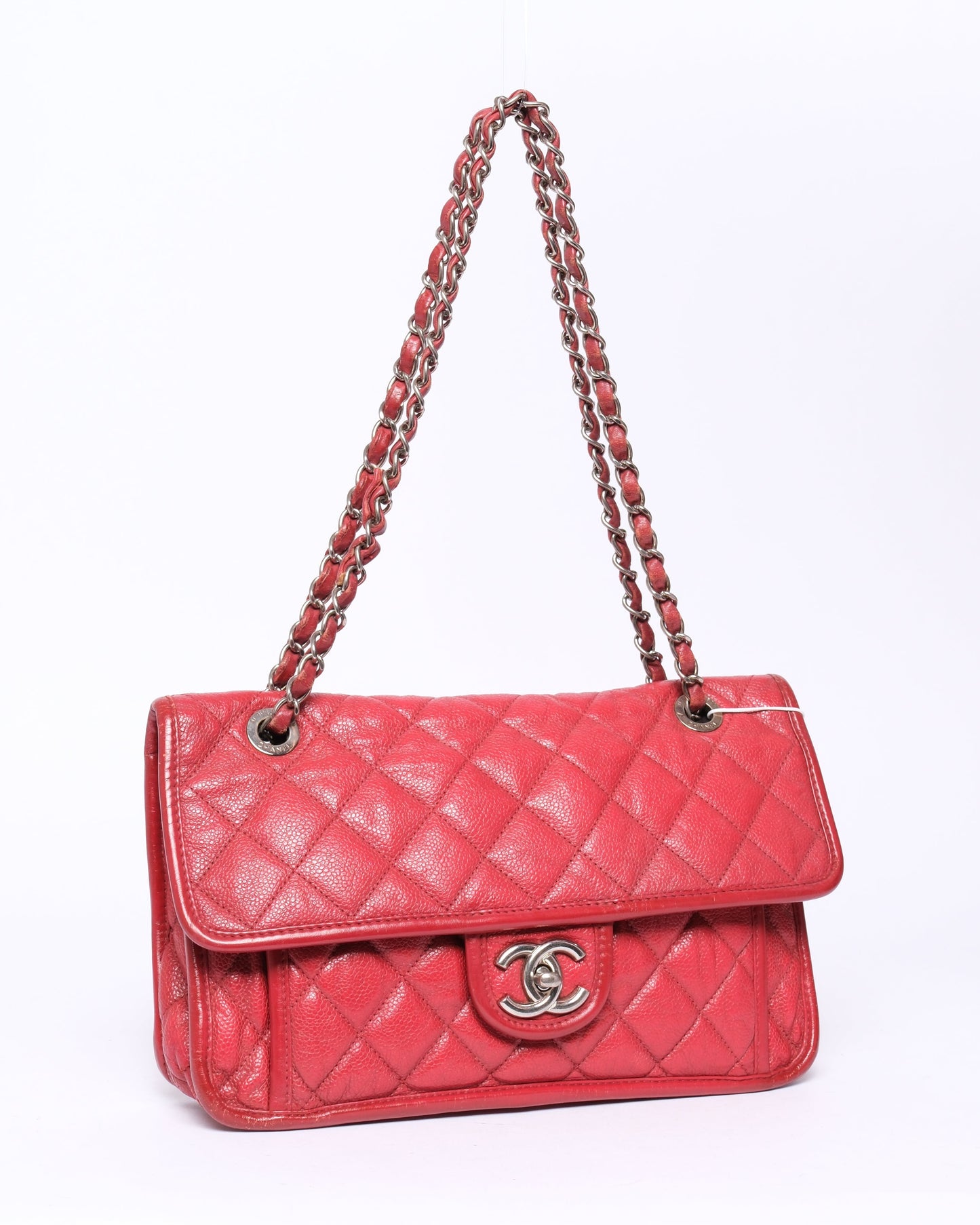 Chanel Red Caviar French Riviera Flap Bag