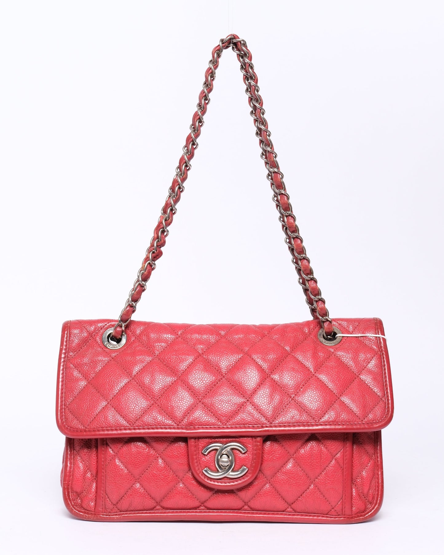 Chanel Red Caviar French Riviera Flap Bag
