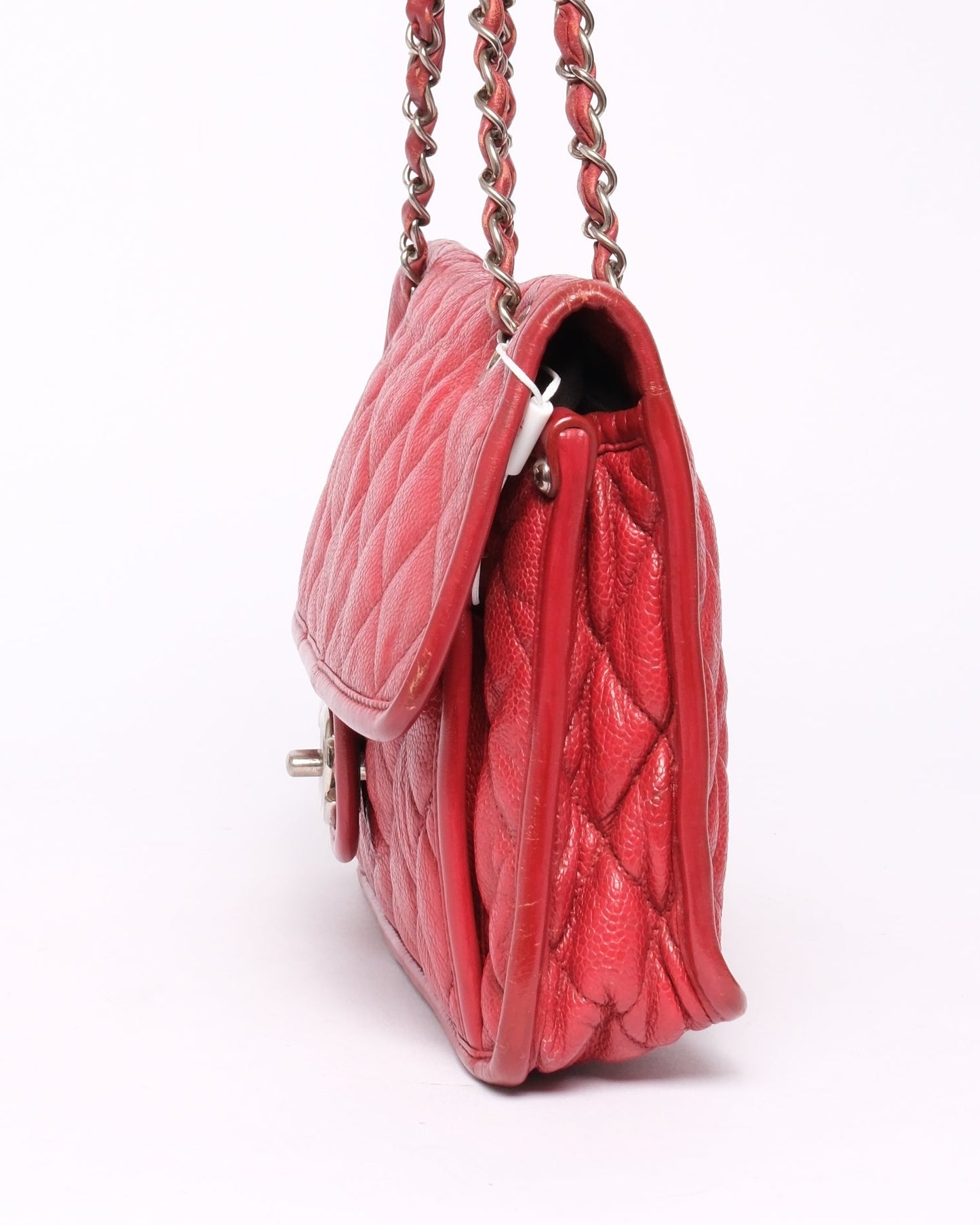 Chanel Red Caviar French Riviera Flap Bag