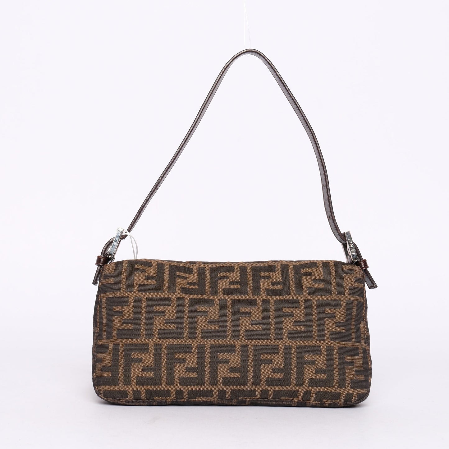 Fendi Zucca Monogram Baguette Shoulder Bag