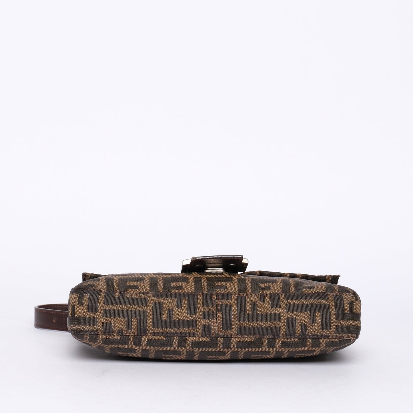 Fendi Zucca Monogram Baguette Shoulder Bag