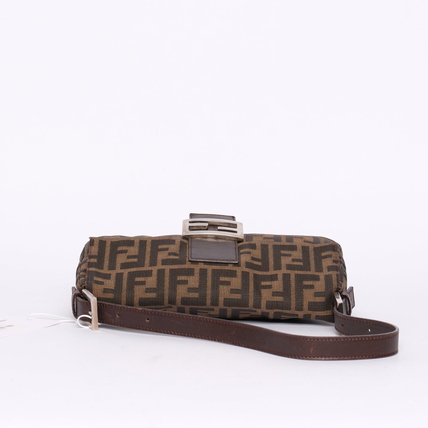 Fendi Zucca Monogram Baguette Shoulder Bag