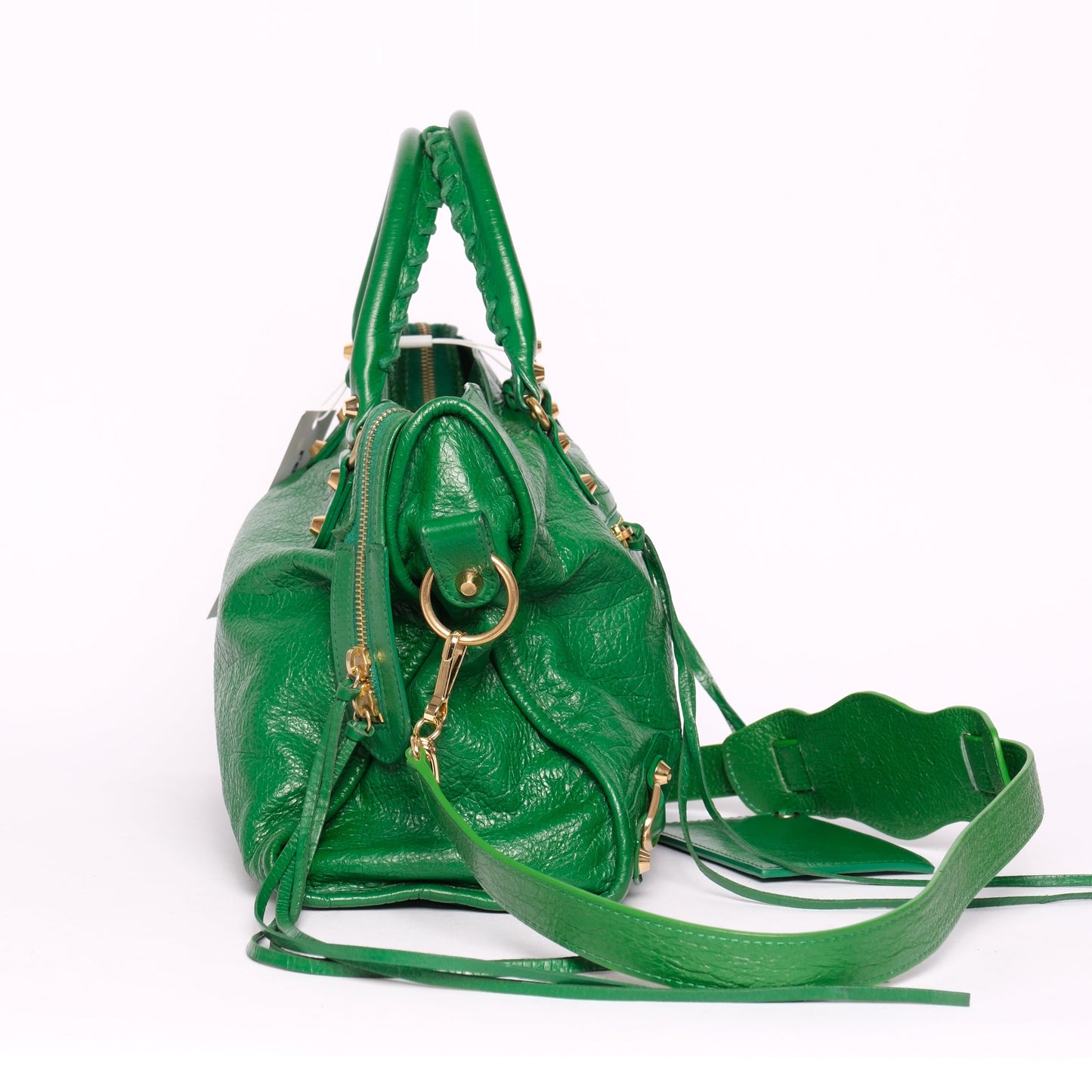 Balenciaga Green City Bag w/ Gold Hardware