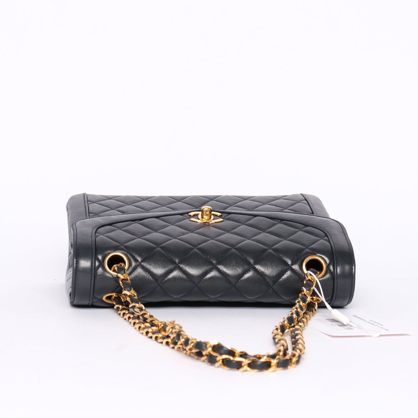 Chanel Black 24KGP Matelassé Lambskin Flap Bag