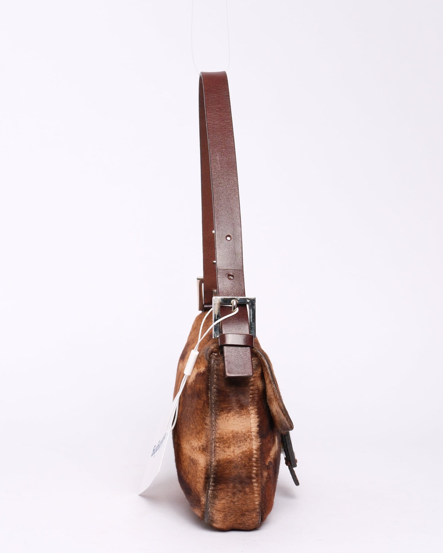 Fendi Brown Ponyhair Baguette Shoulder Bag