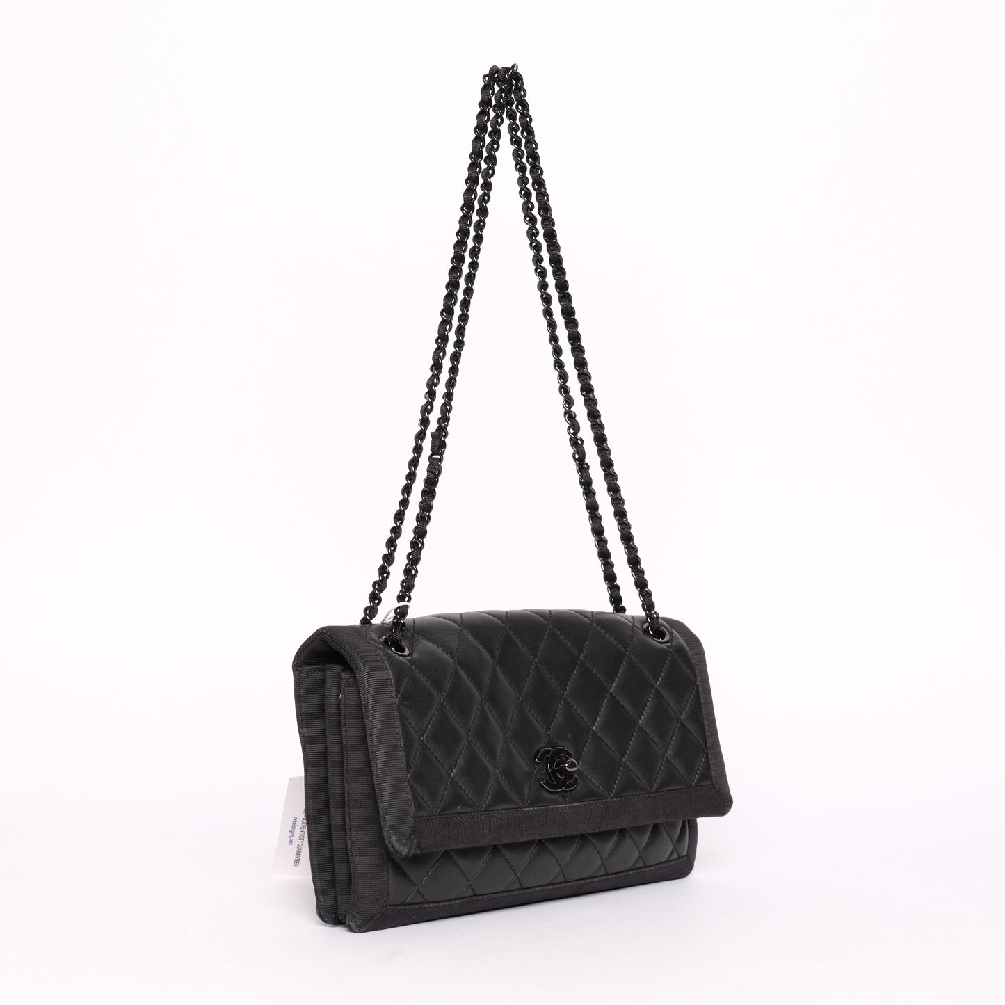 Chanel 2015 So-Black Quilted Lambskin Flap Bag