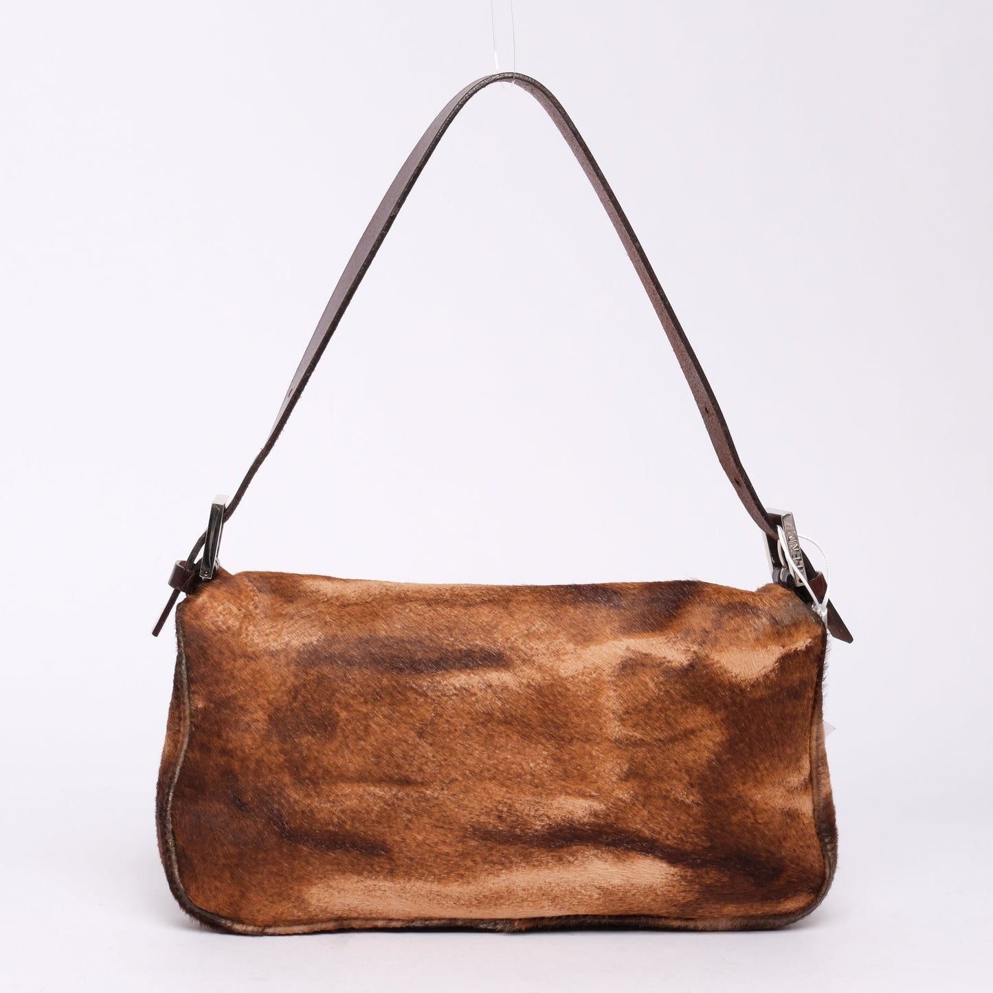 Fendi Brown Ponyhair Baguette Shoulder Bag