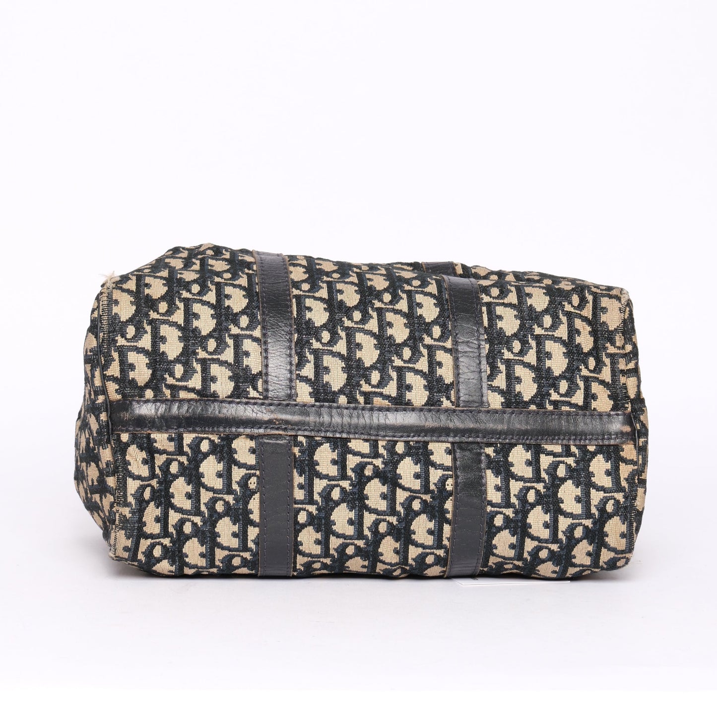 Christian Dior Trotter Monogram Navy Boston Bag