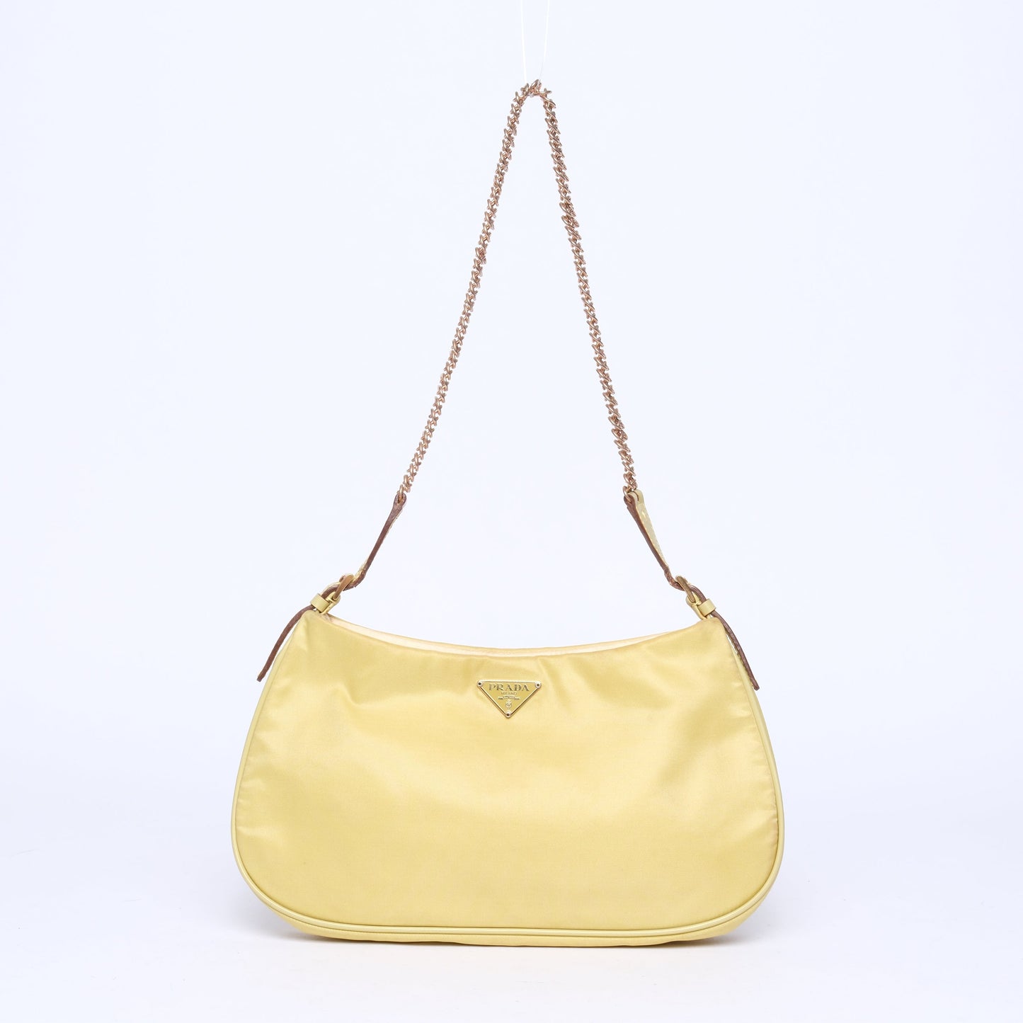 Prada Chartreuse Nylon Mini Handle Handle Bag