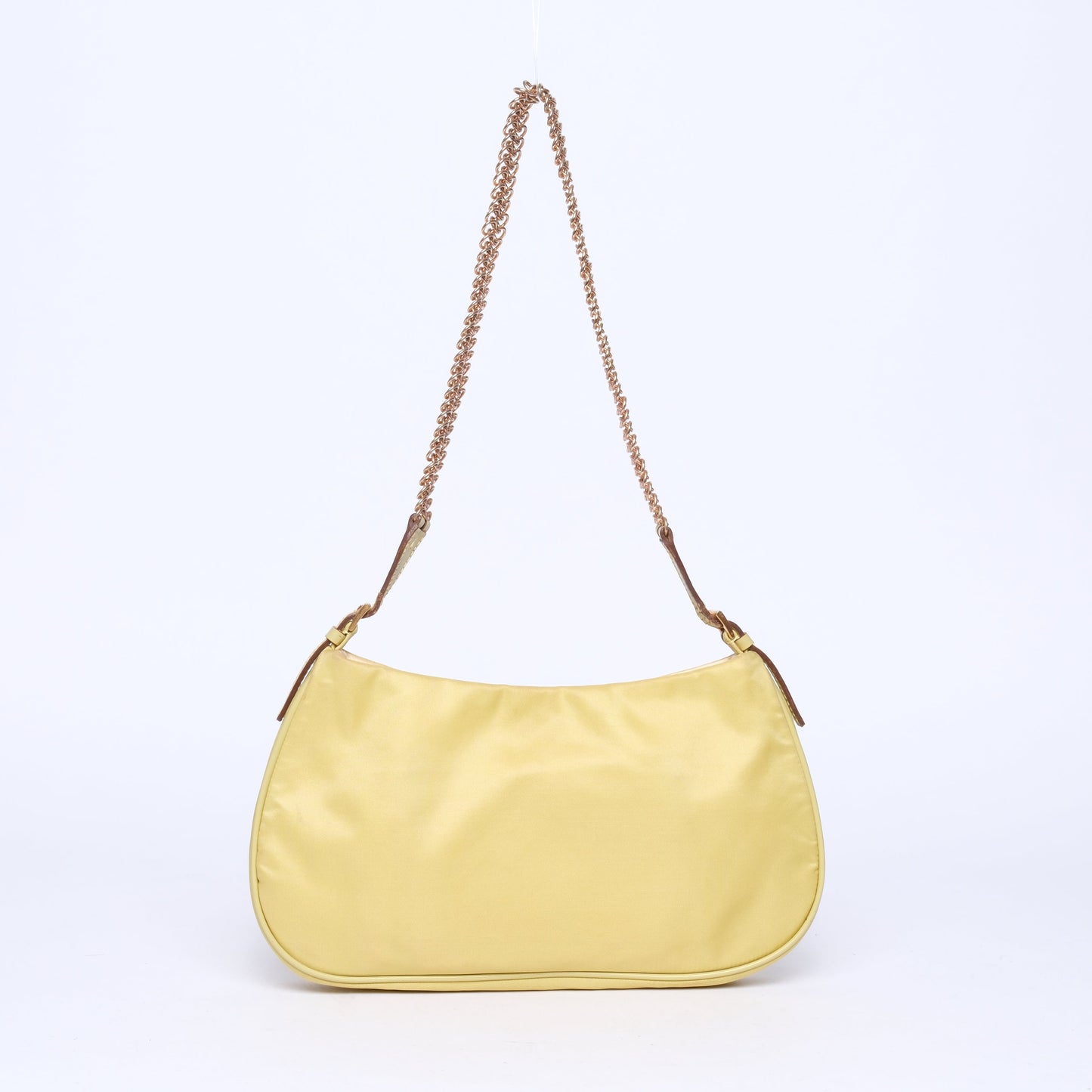 Prada Chartreuse Nylon Mini Handle Handle Bag
