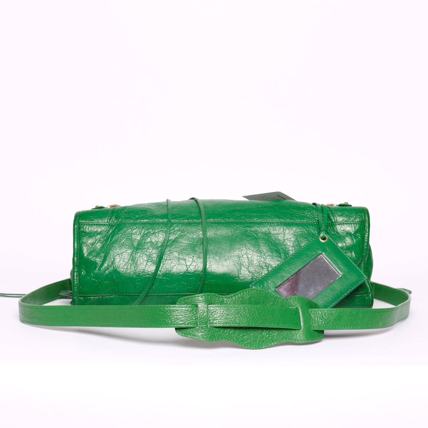 Balenciaga Green City Bag w/ Gold Hardware