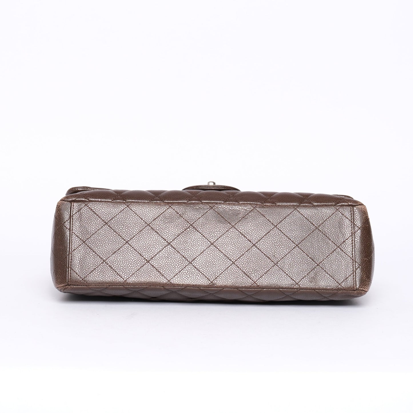 Chanel Brown Caviar Maxi Double Flap Bag