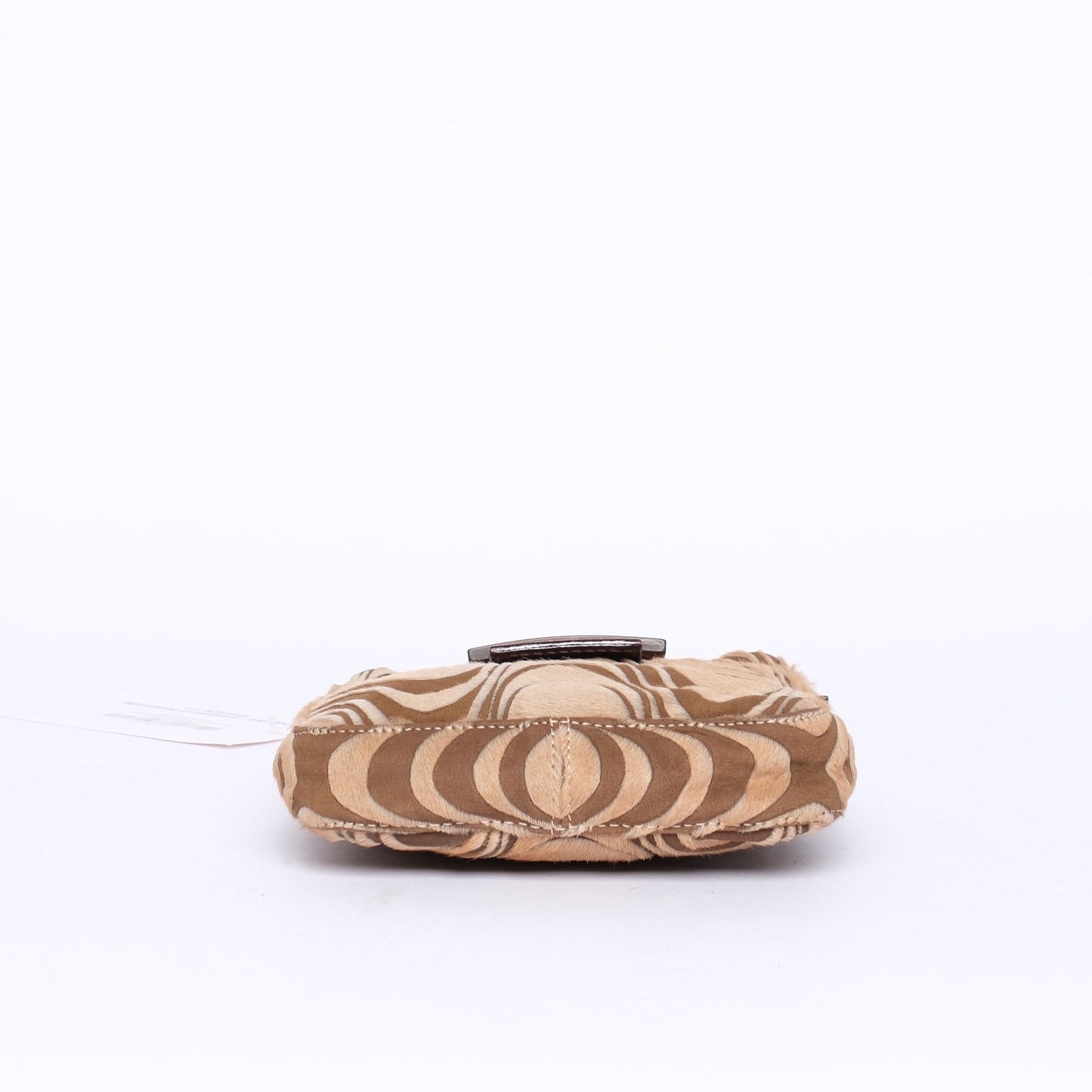 Fendi Brown Ponyhair Pyschedelic Wave Shoulder Bag