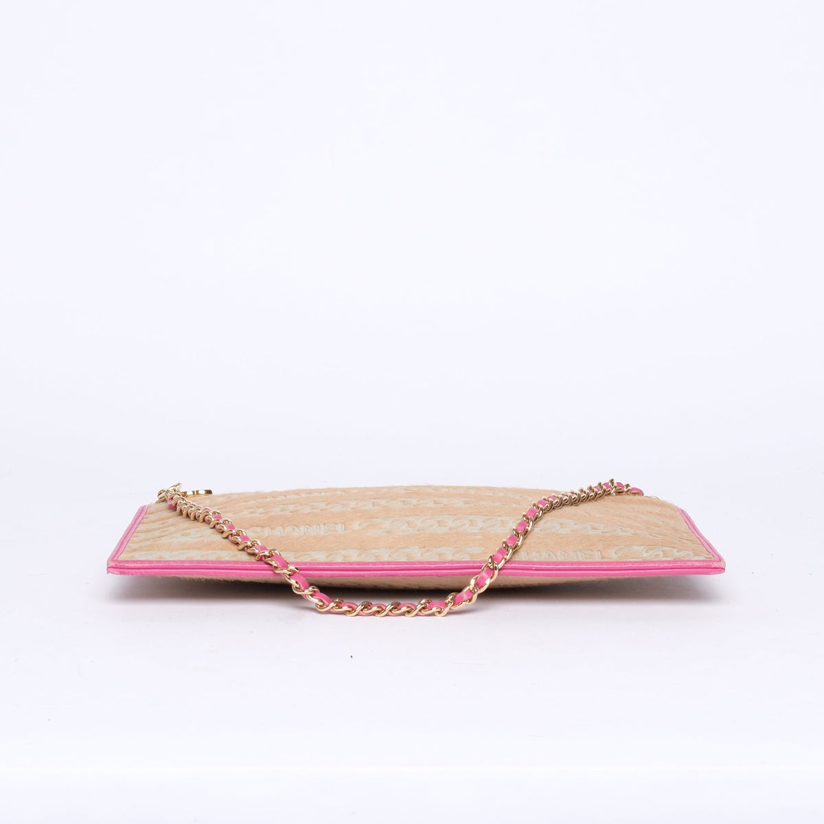 Chanel Beige & Purple Pony-Hair Pochette
