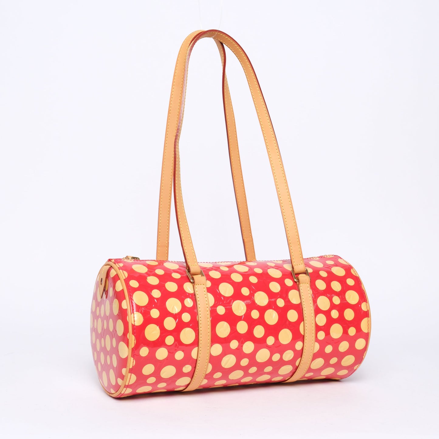 Louis Vuitton x Yayoi Kusuma Red & Yellow Patent Leather Papillon