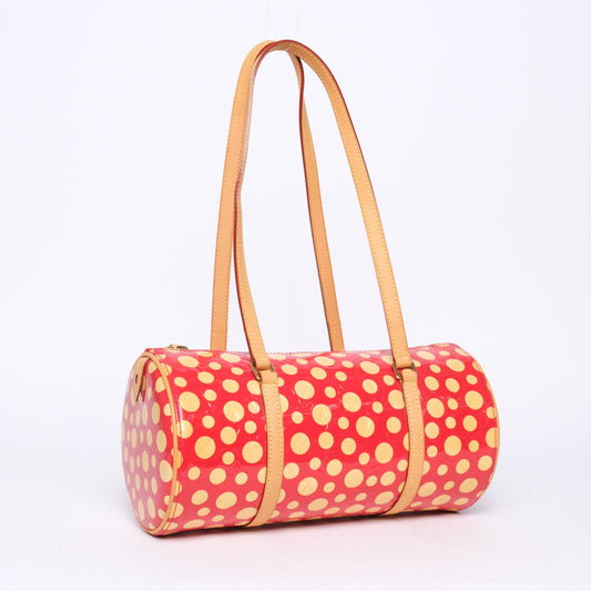 Louis Vuitton x Yayoi Kusuma Red & Yellow Patent Leather Papillon