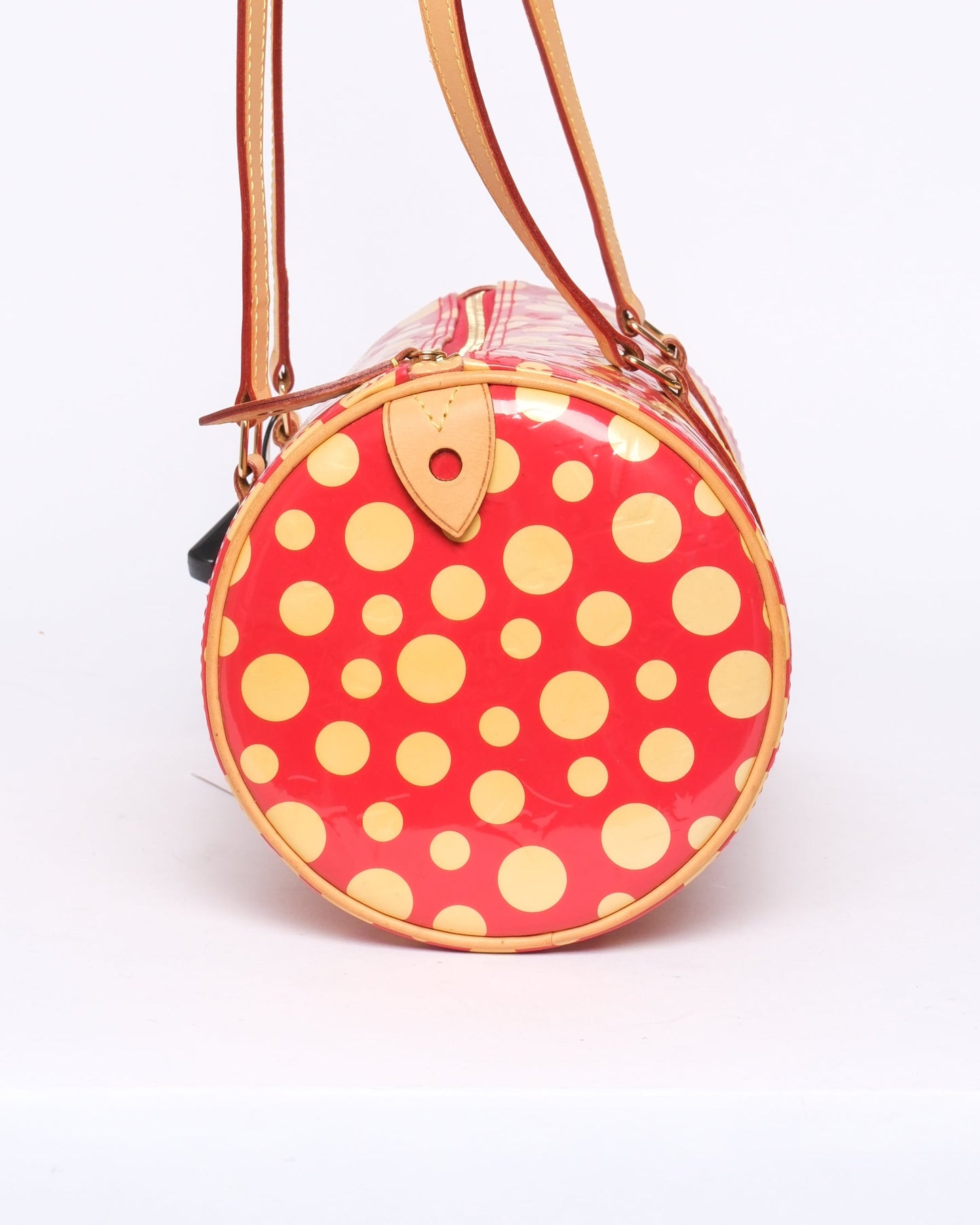 Louis Vuitton x Yayoi Kusuma Red & Yellow Patent Leather Papillon
