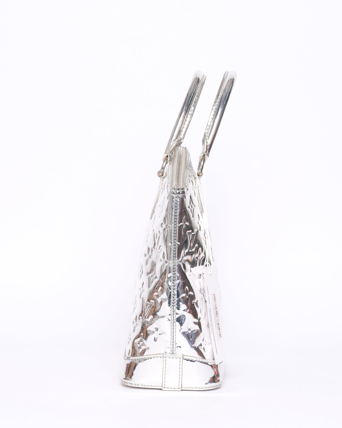 Louis Vuitton Silver Metallic Monogram Miroir Lockit Bag
