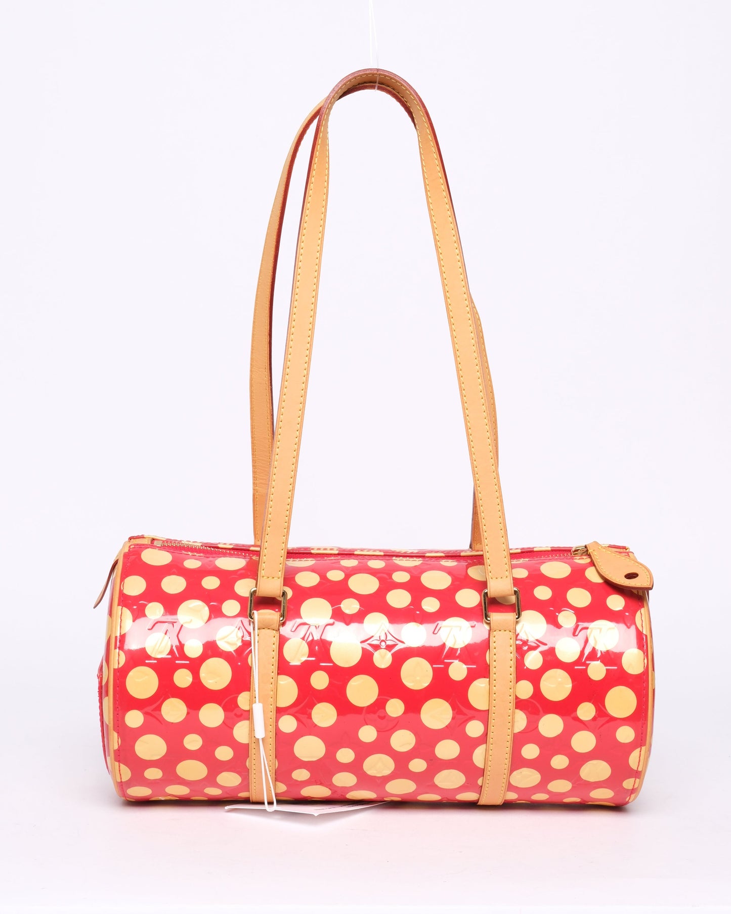 Louis Vuitton x Yayoi Kusuma Red & Yellow Patent Leather Papillon