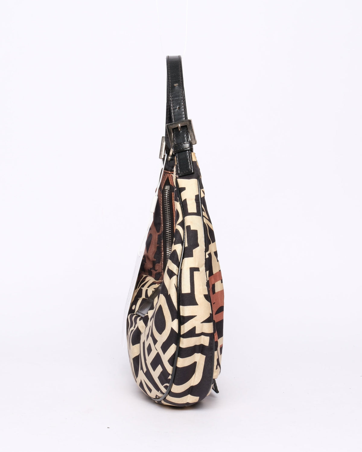 Fendi Scrabble Nylon Croissant Shoulder bag