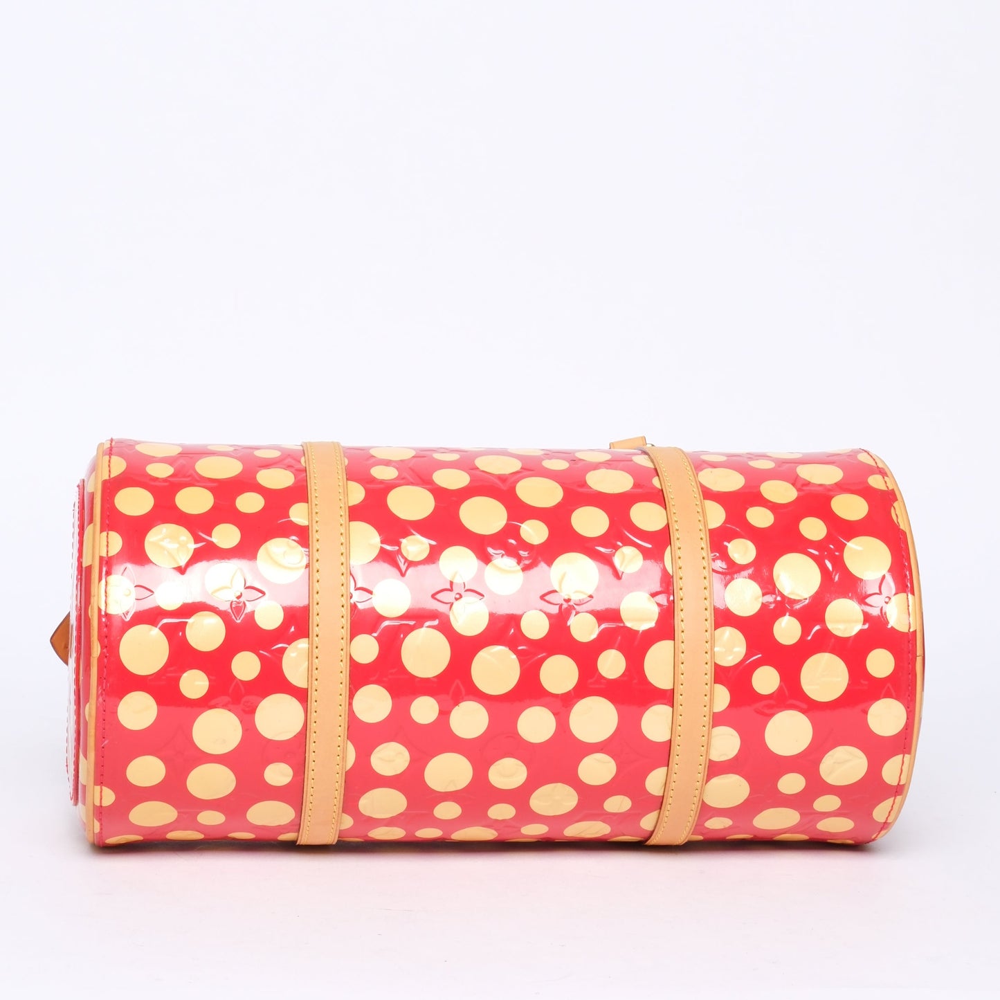 Louis Vuitton x Yayoi Kusuma Red & Yellow Patent Leather Papillon