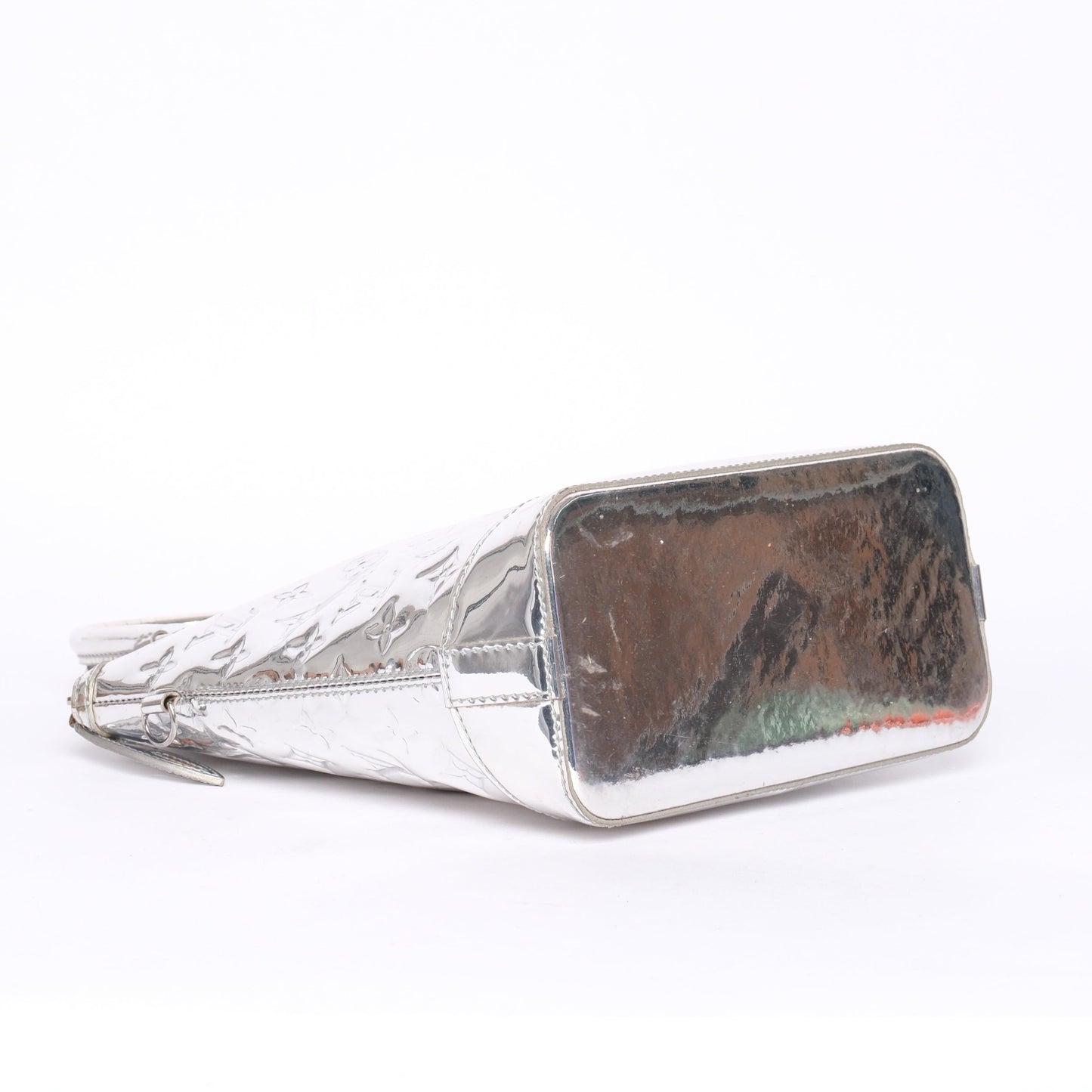 Louis Vuitton Silver Metallic Monogram Miroir Lockit Bag