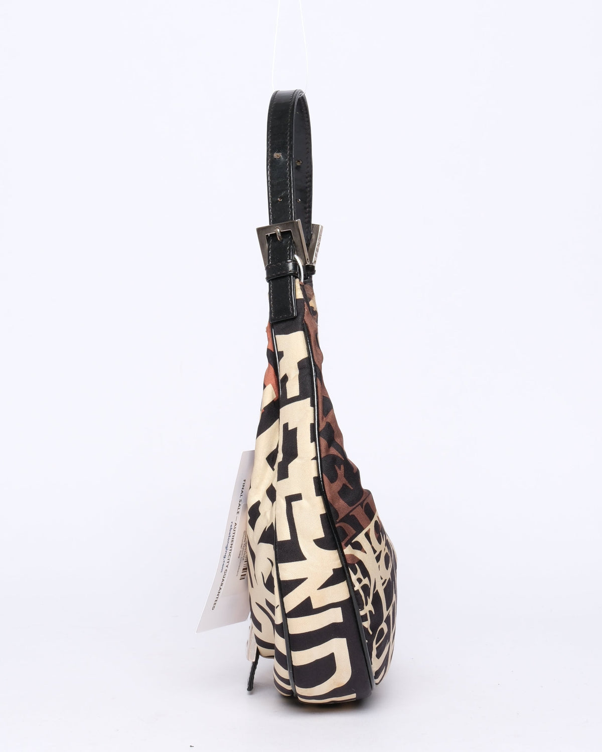 Fendi Scrabble Nylon Croissant Shoulder bag