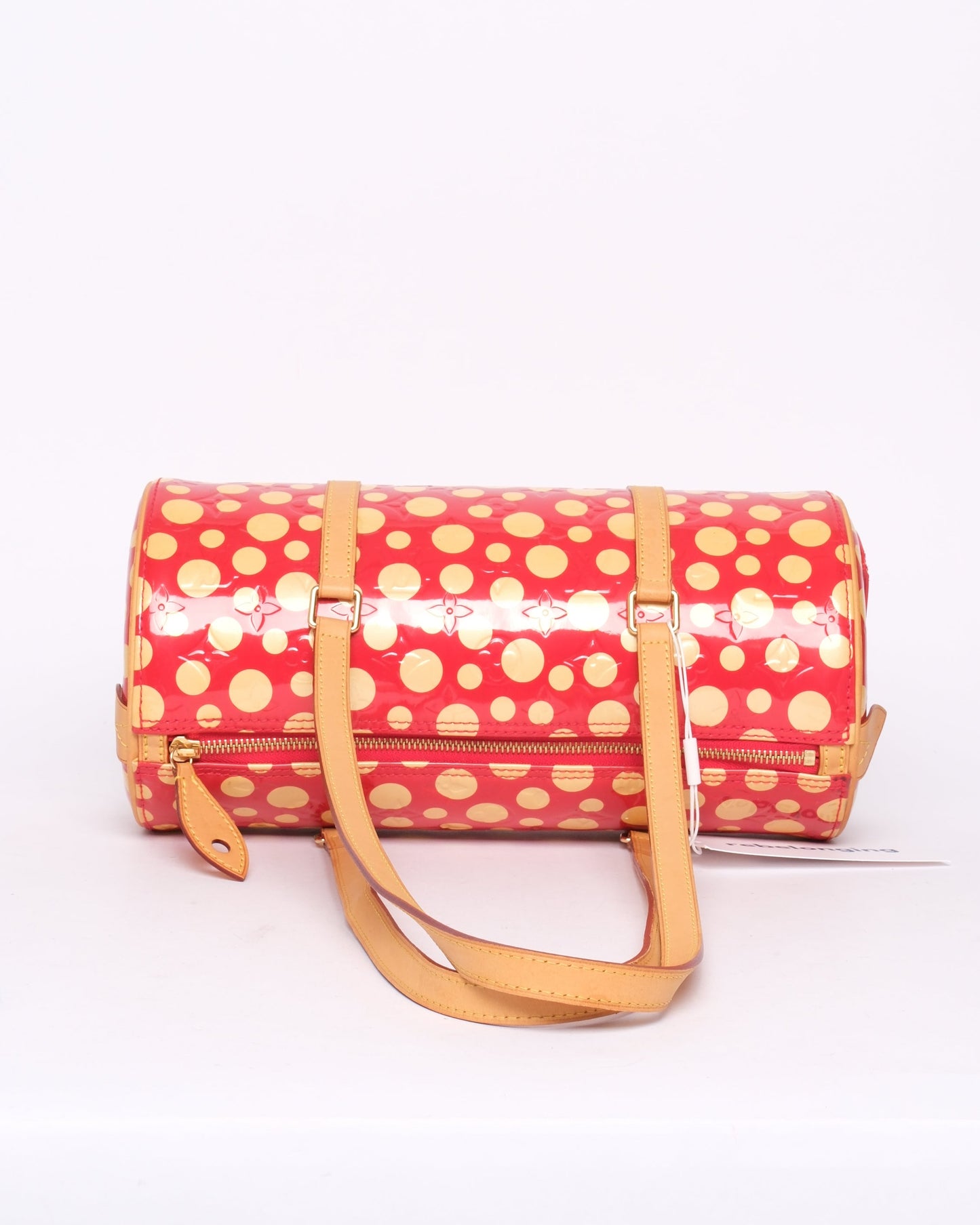 Louis Vuitton x Yayoi Kusuma Red & Yellow Patent Leather Papillon