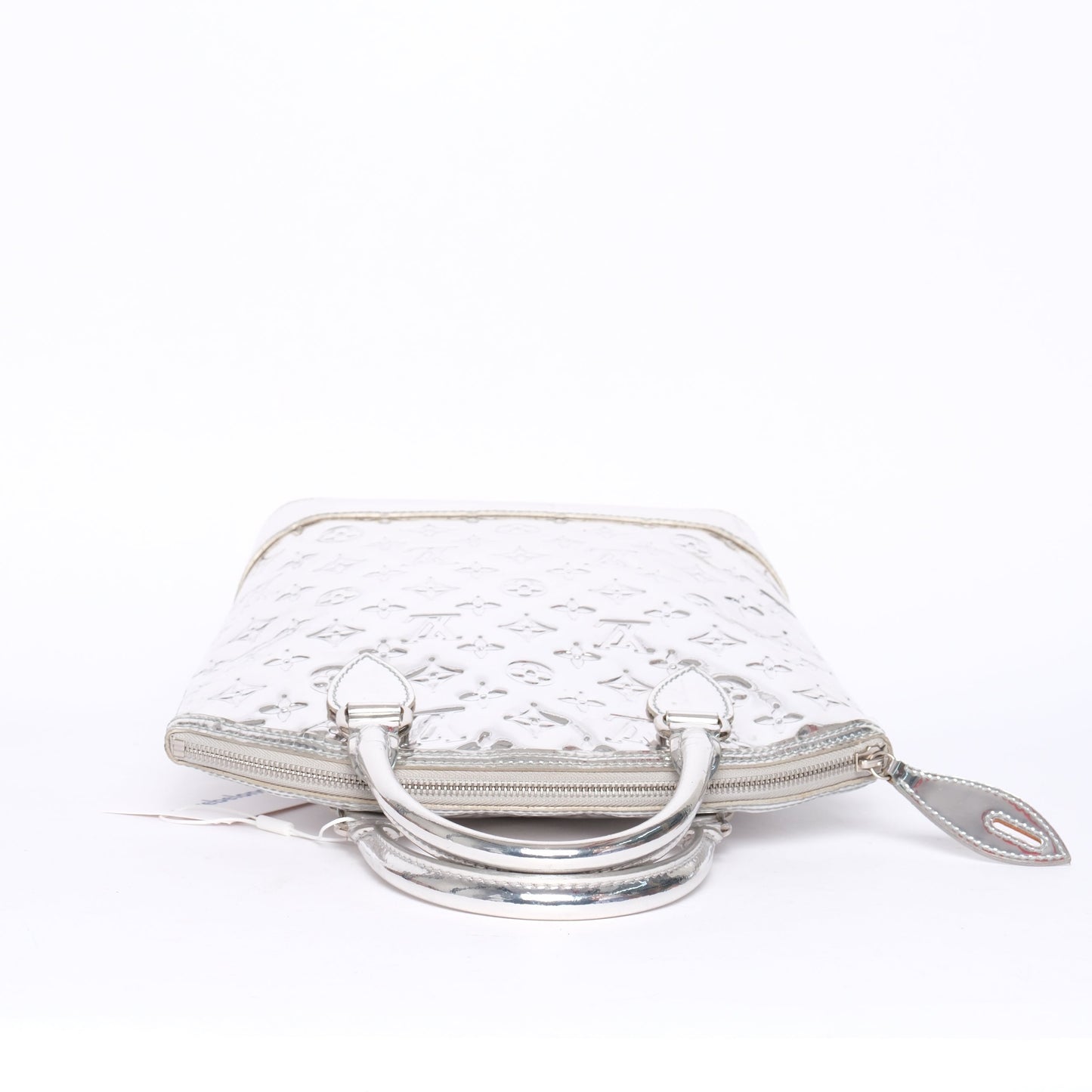 Louis Vuitton Silver Metallic Monogram Miroir Lockit Bag