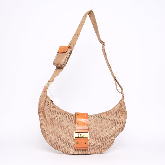 Christian Dior Brown Street Chic Crossbody Bag w/ Pouch