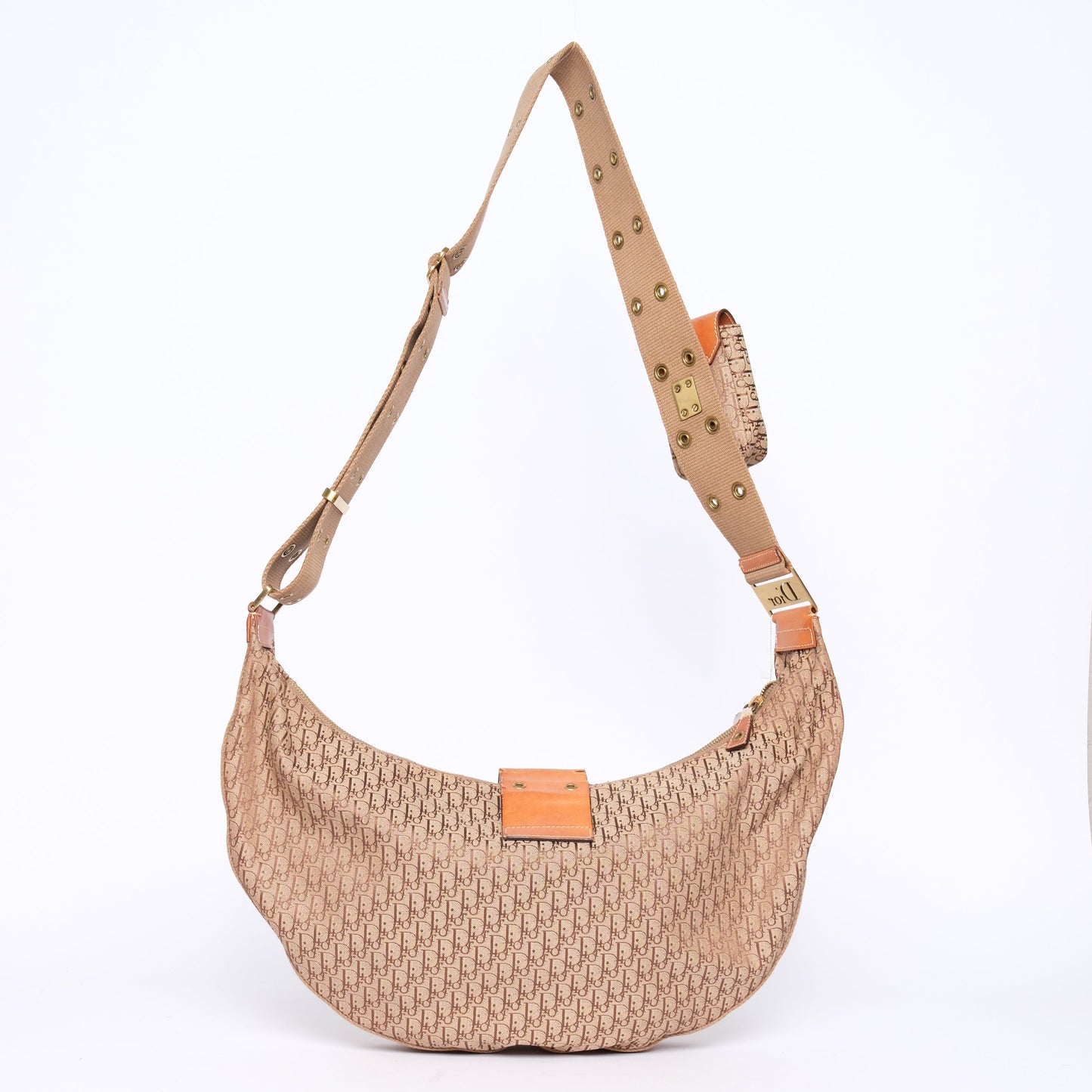 Christian Dior Brown Street Chic Crossbody Bag w/ Pouch