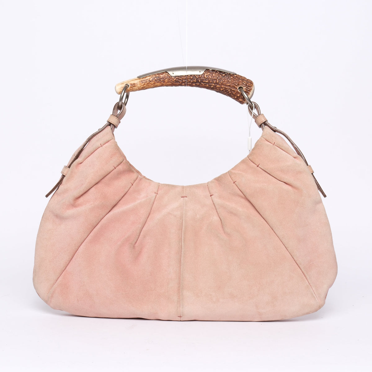 Yves Saint Laurent Pink Suede Mombassa Shoulder Bag