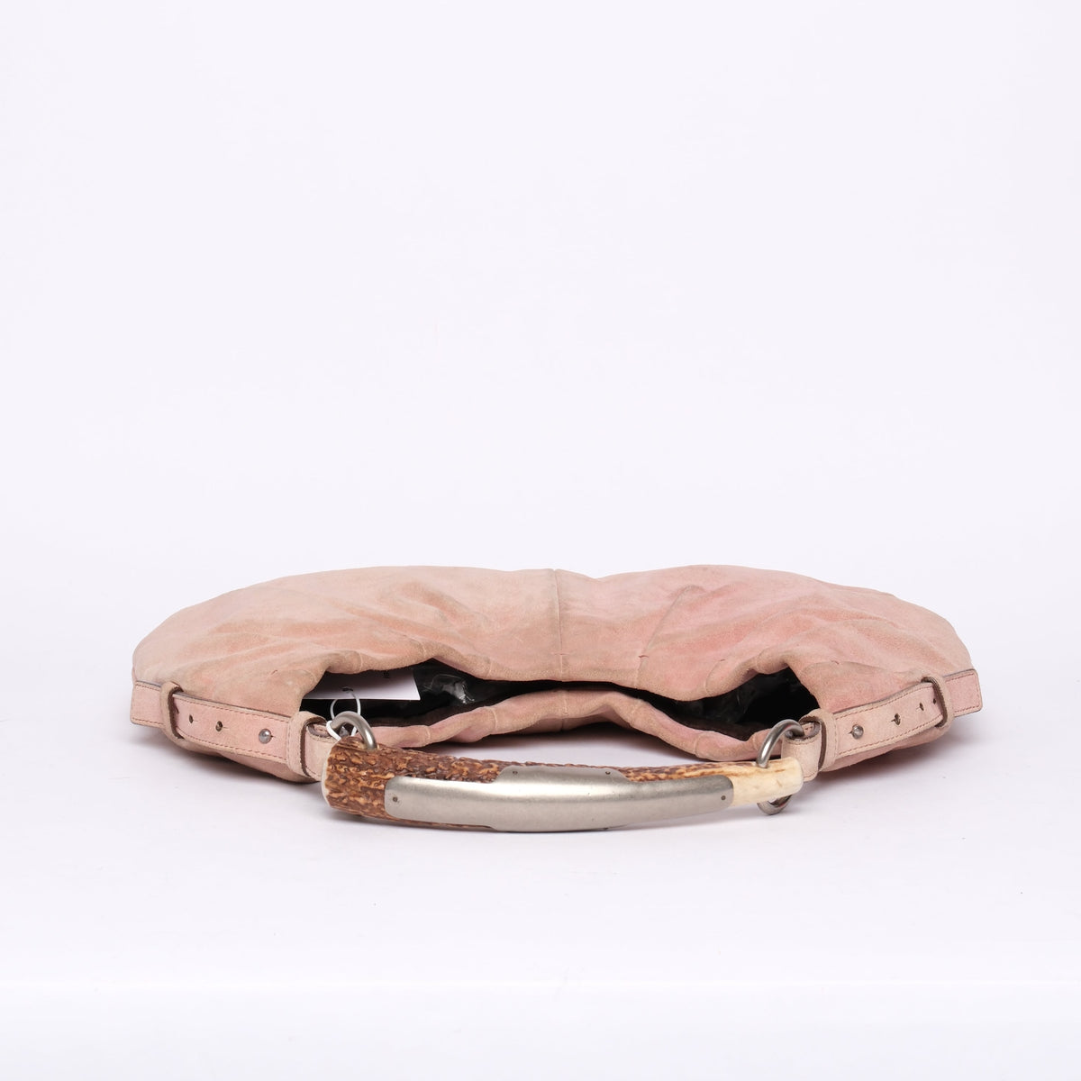 Yves Saint Laurent Pink Suede Mombassa Shoulder Bag