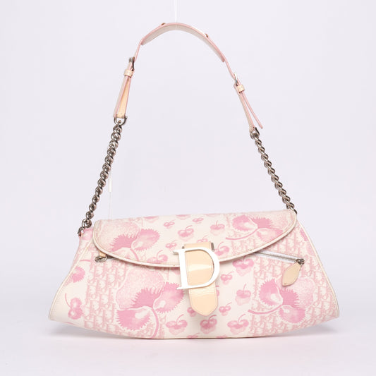 Christian Dior Pink & White Cherry Blossom Shoulder Bag