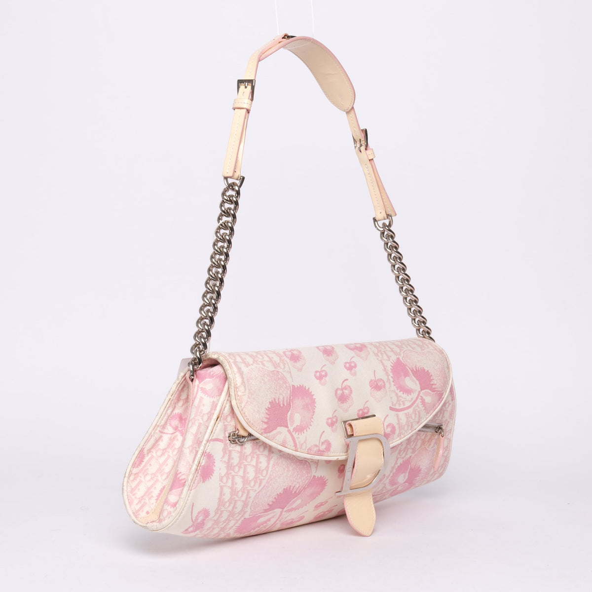 Christian Dior Pink & White Cherry Blossom Shoulder Bag