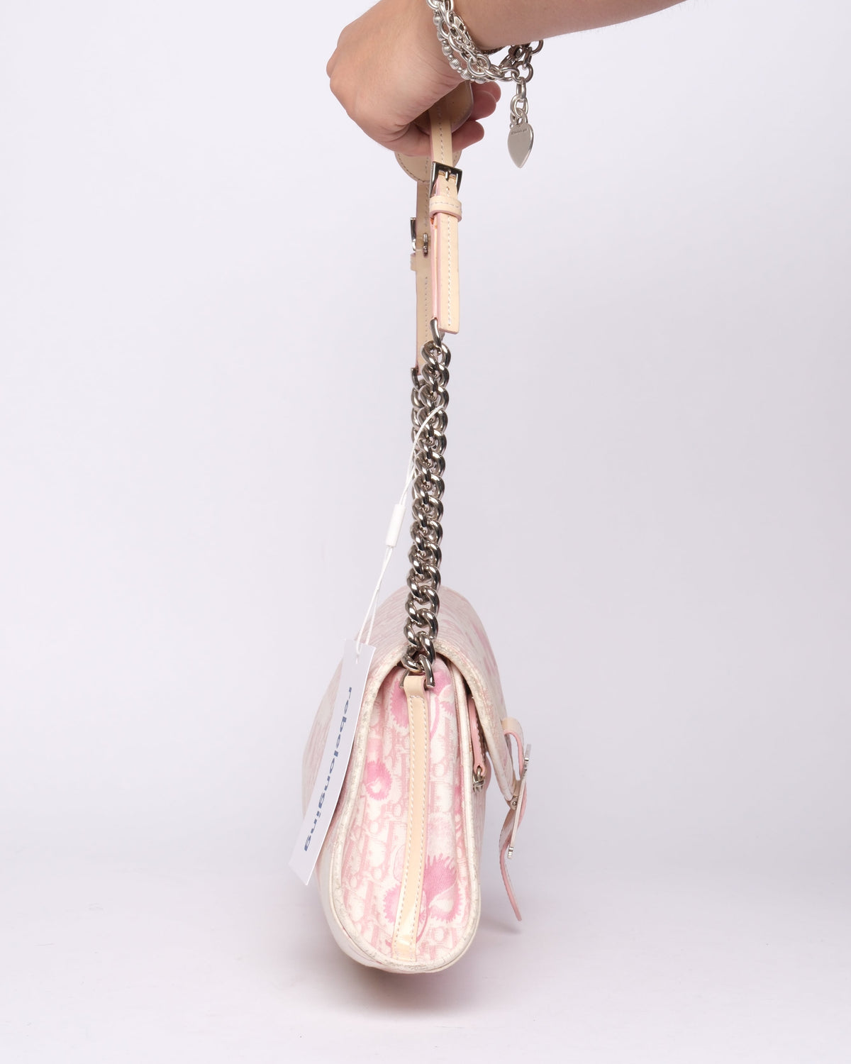 Christian Dior Pink & White Cherry Blossom Shoulder Bag