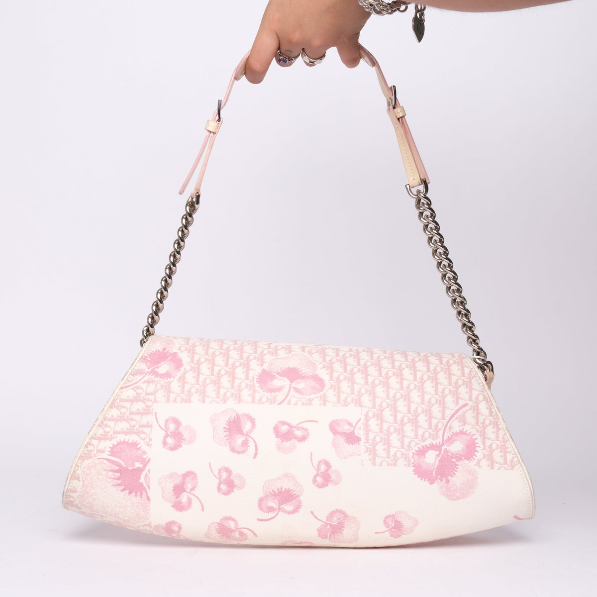 Christian Dior Pink & White Cherry Blossom Shoulder Bag