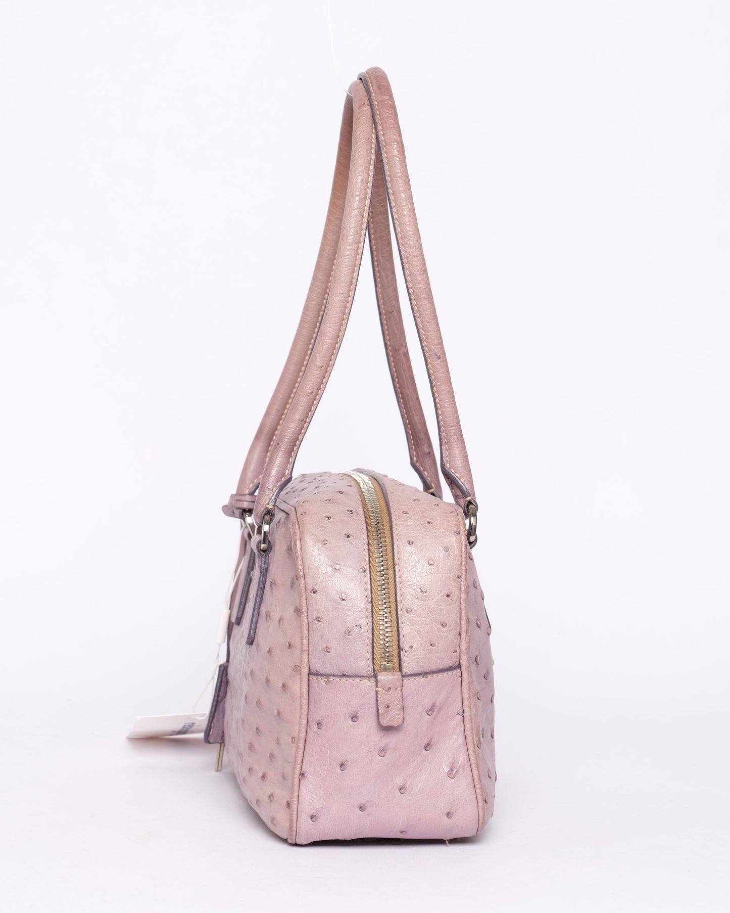 Prada Lilac Ostrich Leather Shoulder Bag