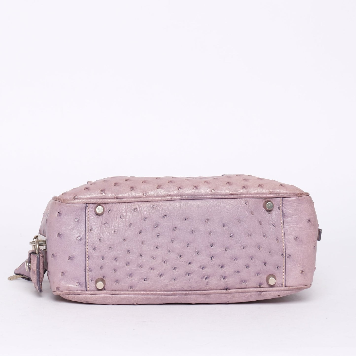 Prada Lilac Ostrich Leather Shoulder Bag