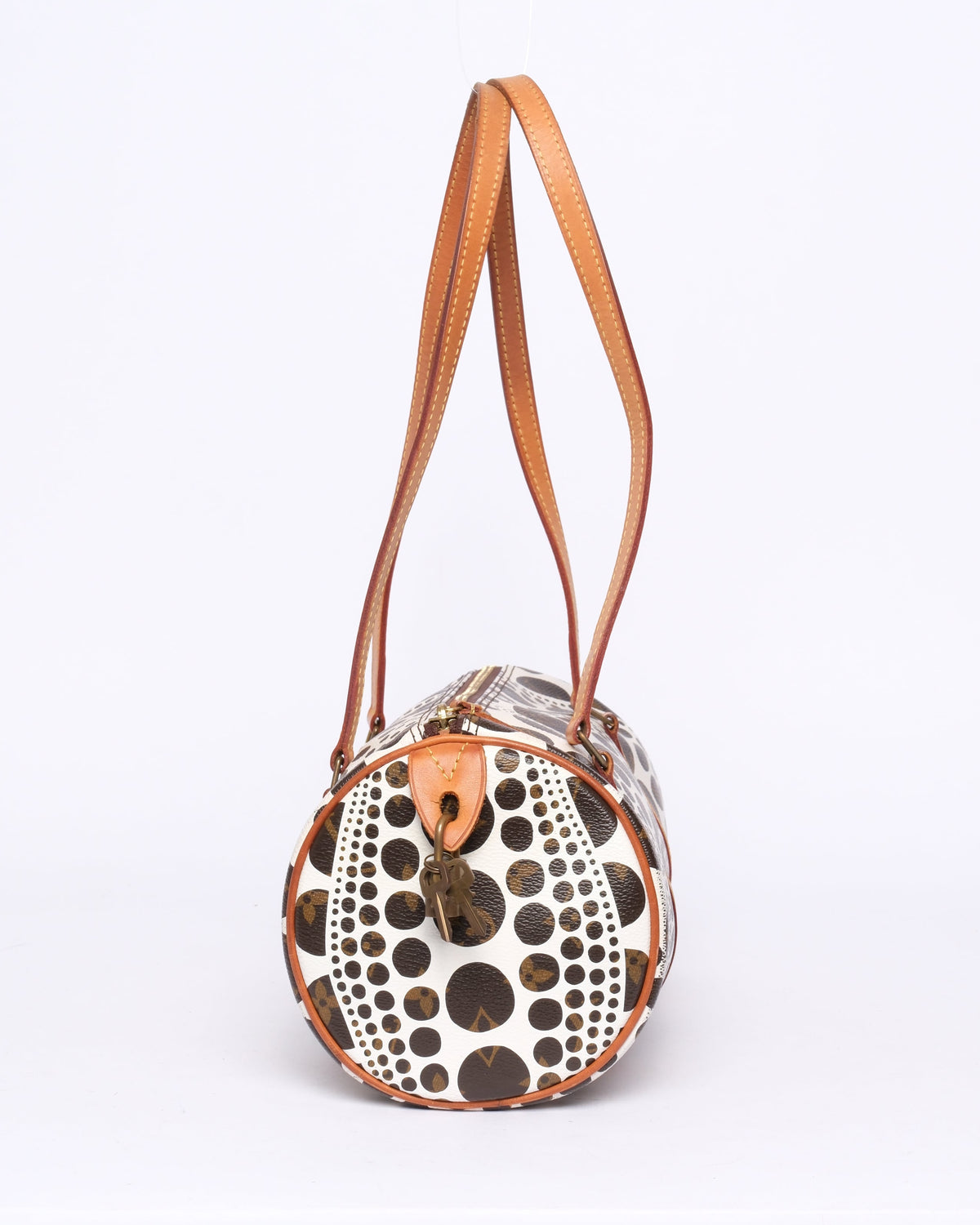 Louis Vuitton x Yayoi Kusama White Dot Papillon Shoulder Bag