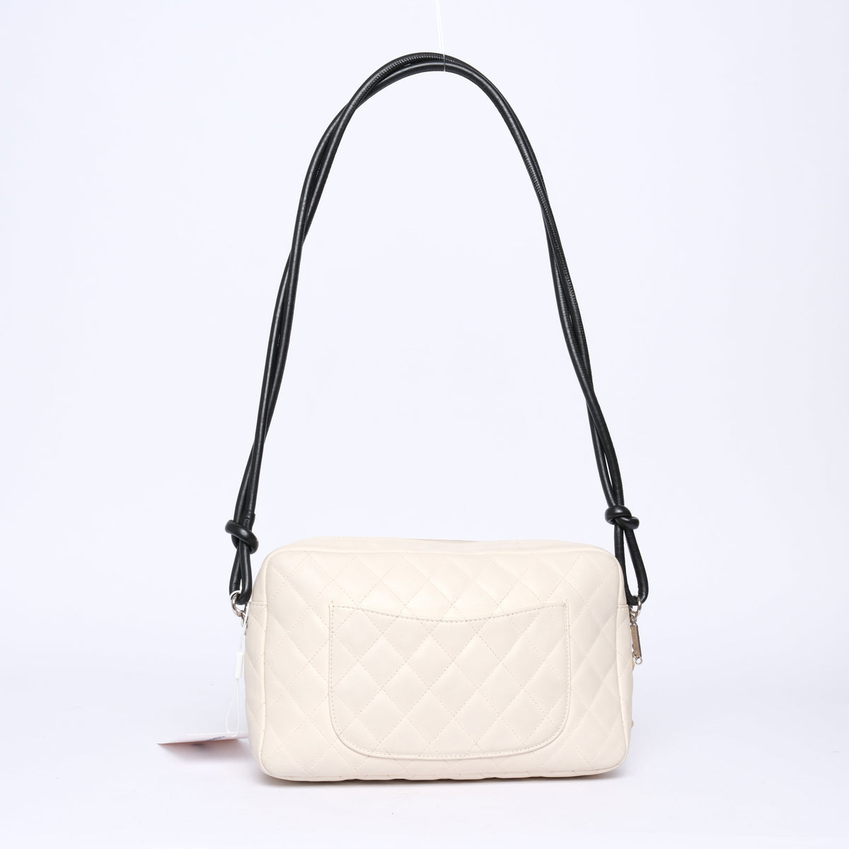 Chanel White Cambon Snakeskin Crossbody Bag