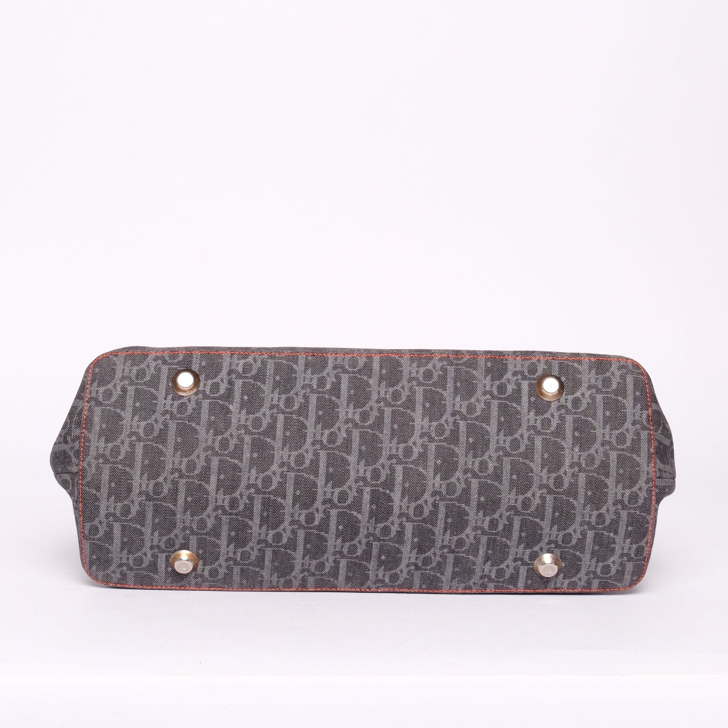 Christian Dior Flight Canvas Top Handle Boston Bag