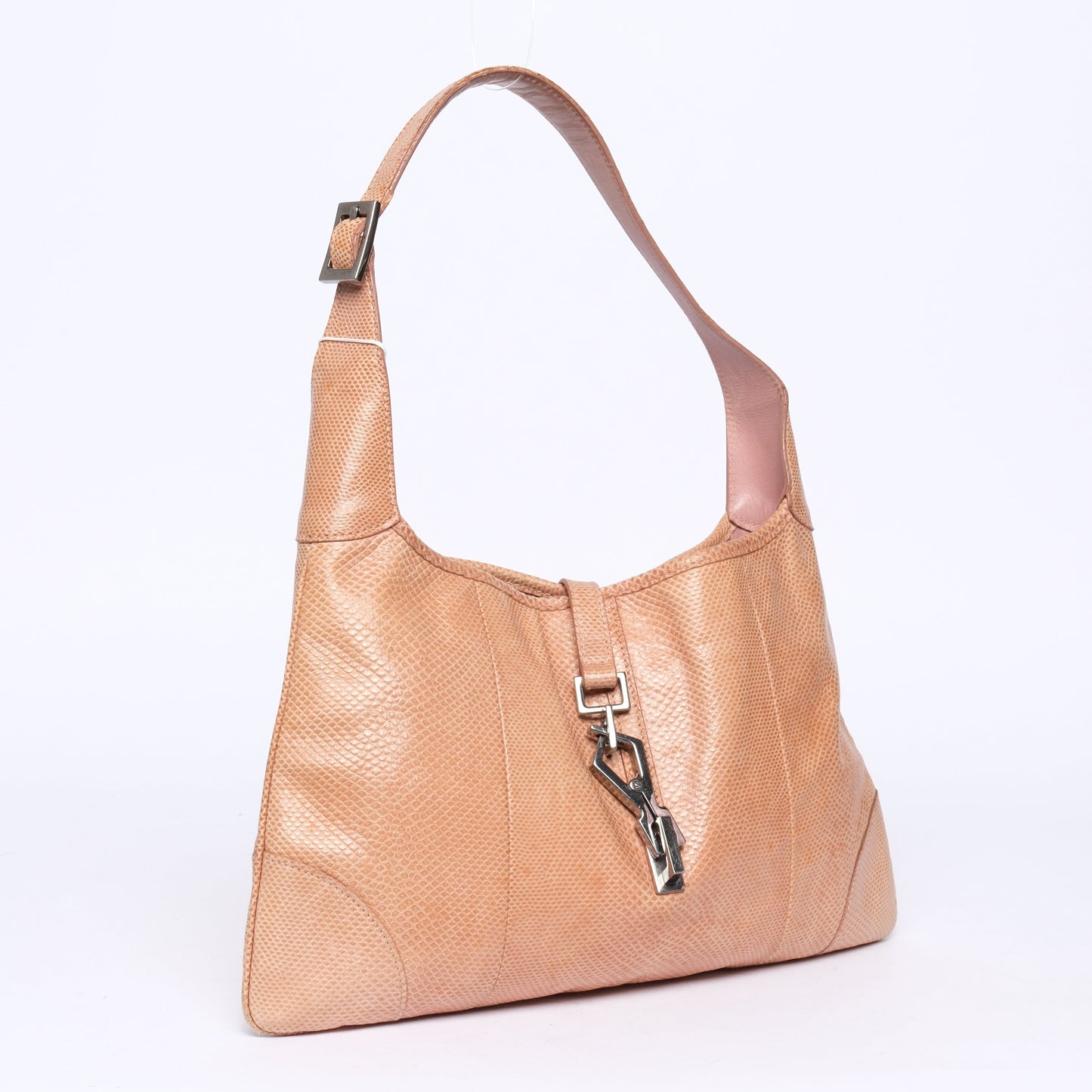 Gucci Lizard Beige Shoulder Bag