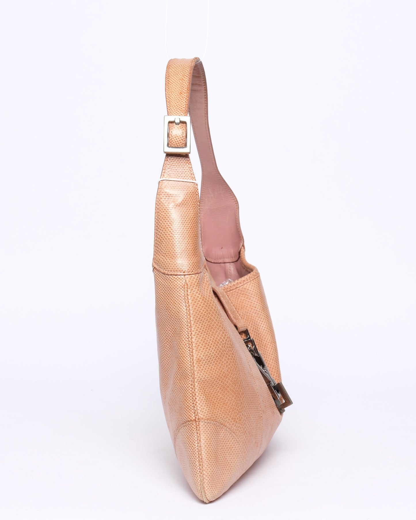Gucci Lizard Beige Shoulder Bag