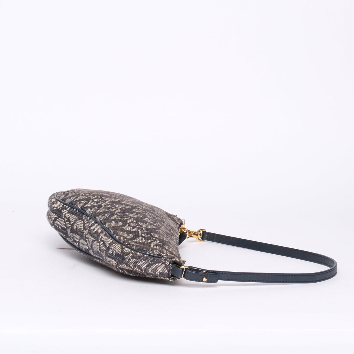 Christian Dior Navy Monogram Trotter Mini Saddle