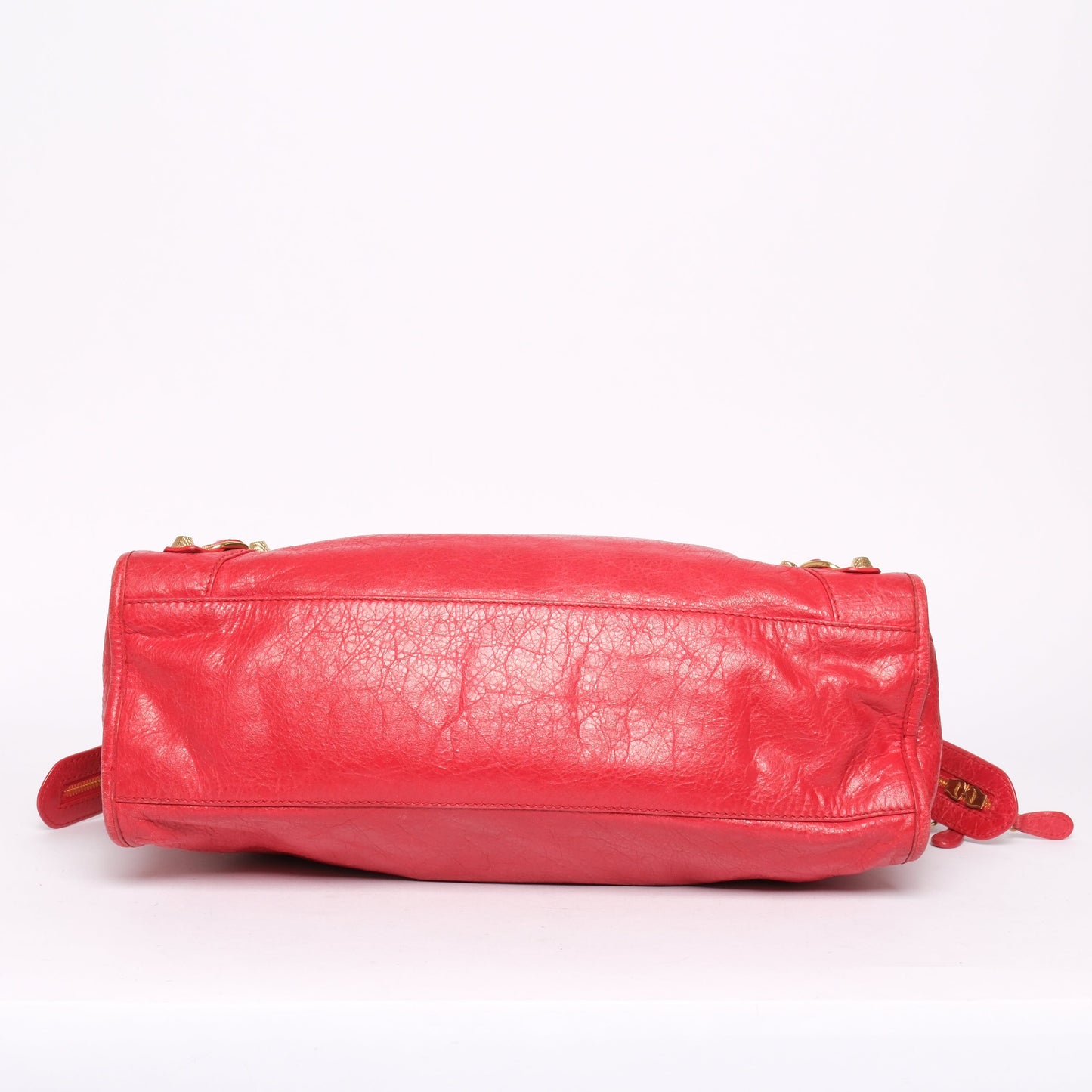 Balenciaga Red City Bag w/ Gold Hardware
