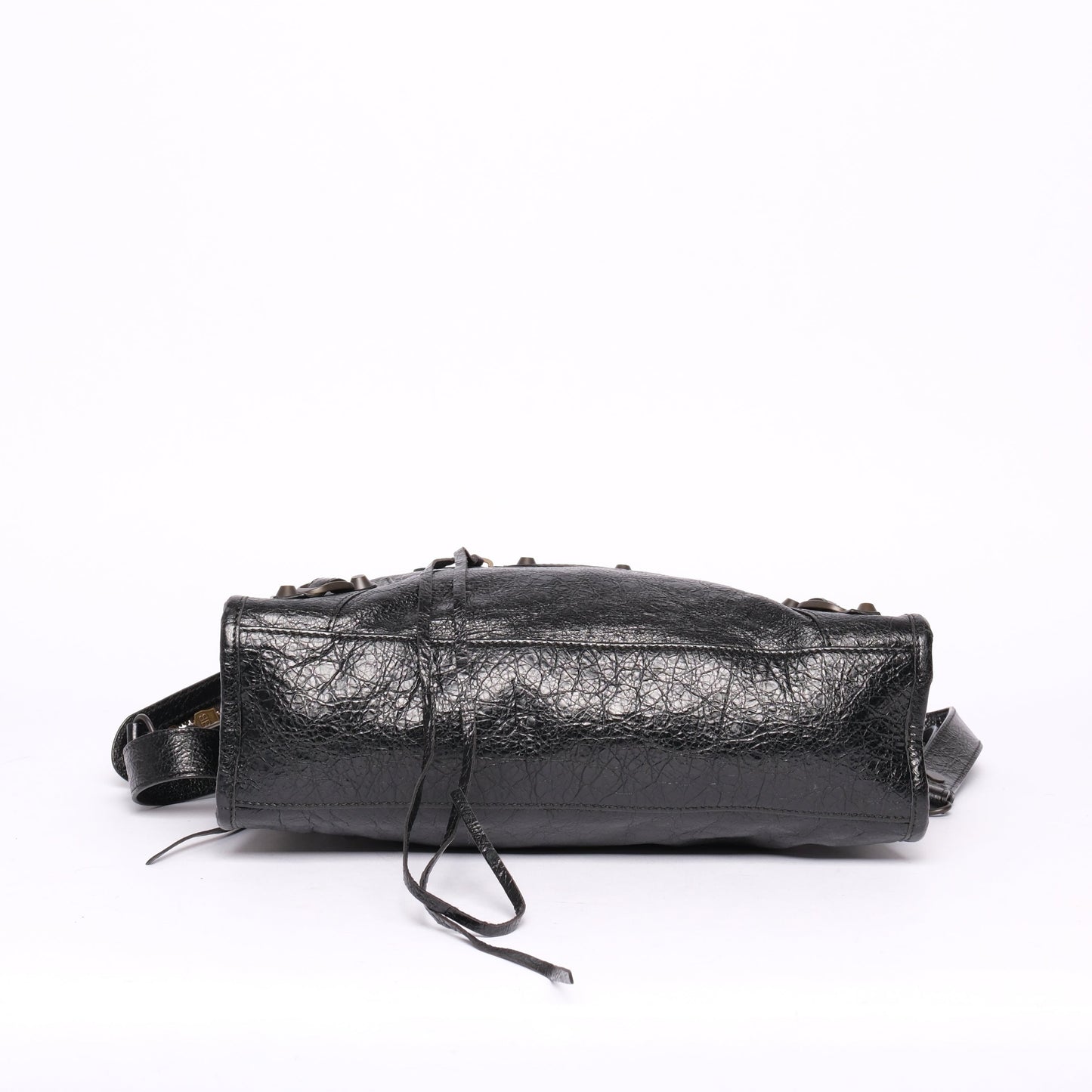 Balenciaga Black Leather City Bag Black HW