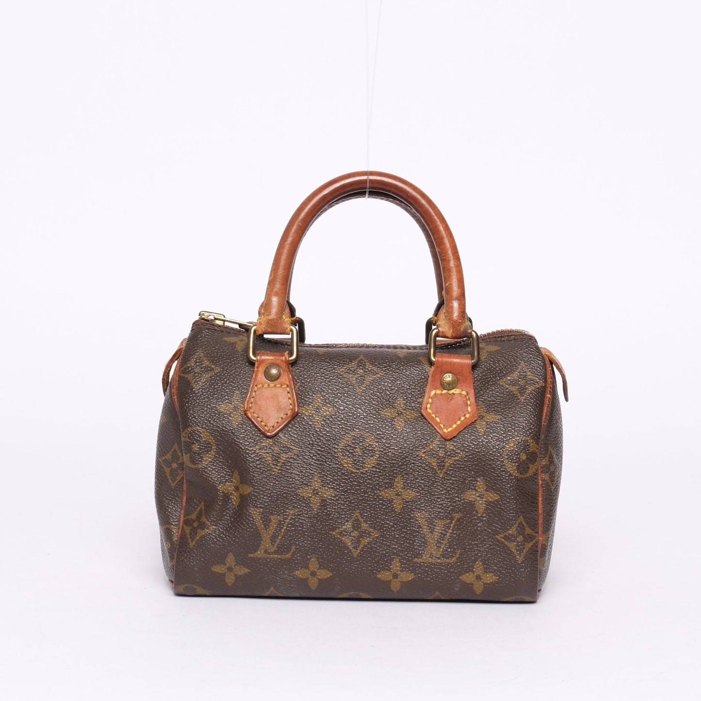 RARE Louis Vuitton Classic Brown Monogram Speedy 20 w/ Crossbody Strap